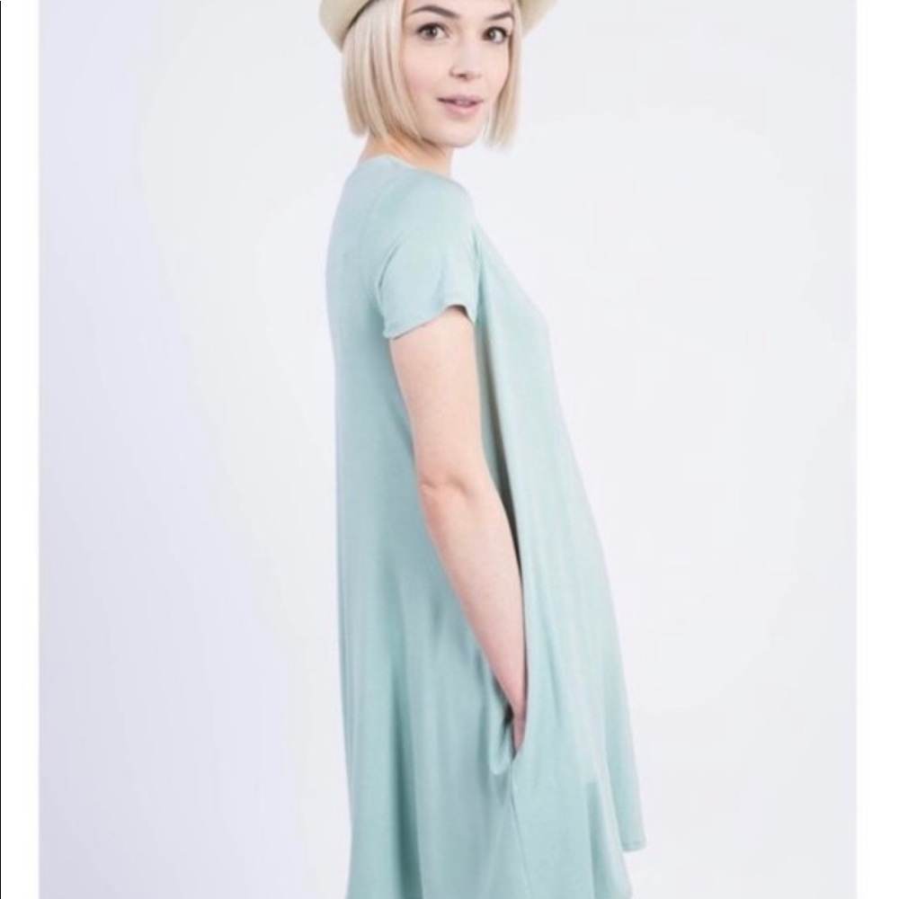 Agnes & Dora Seafoam Green Swing Tunic - 2X